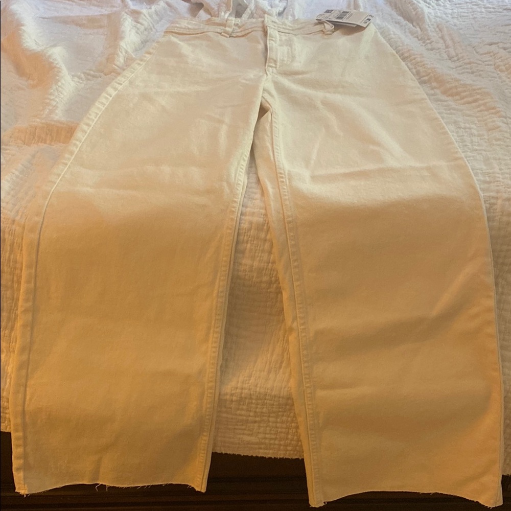 Mango Cream Ankle & Cropped Jeans